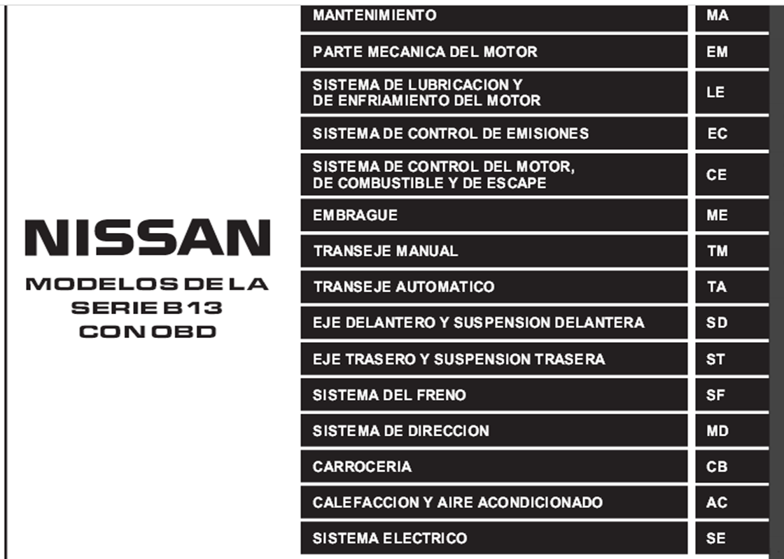 Manual De Reparacion Nissan Tsuru